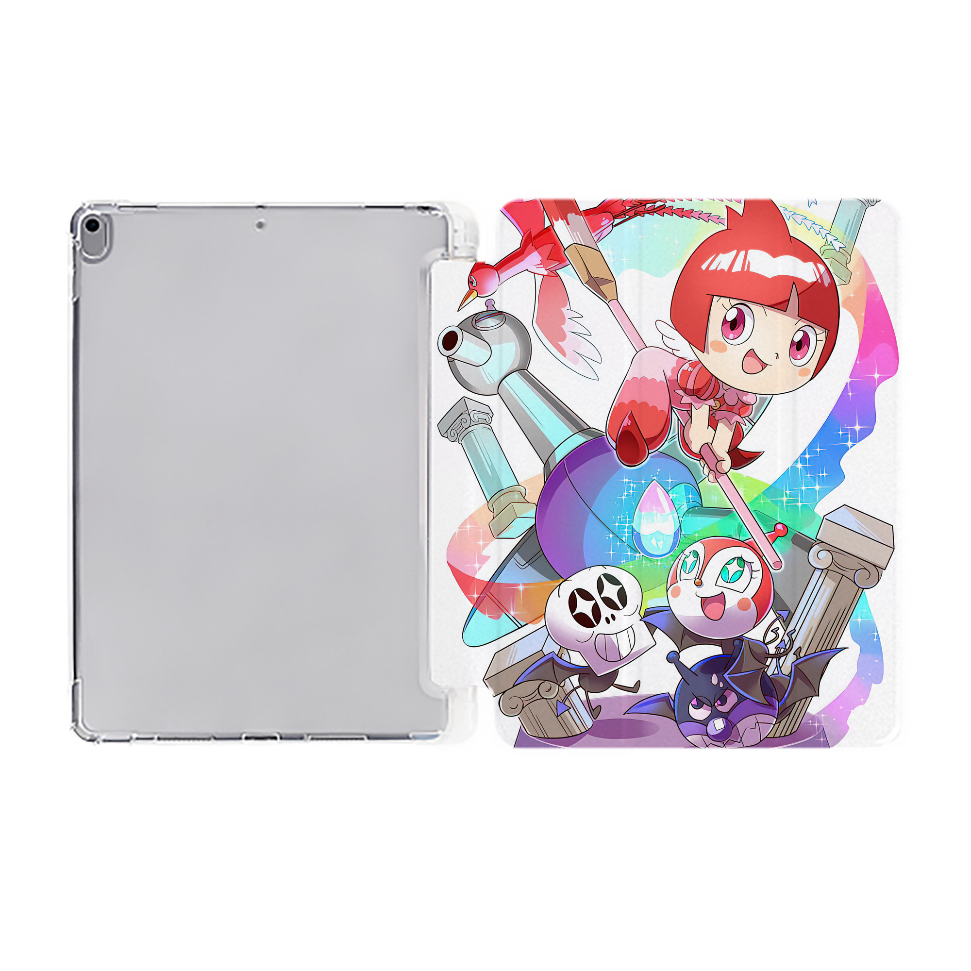 （画像用） アンパンマン Anpanman IPad ケース ペン収納付き 三つ折りスタンド PUレザー×シリコン 対応機種9.5/10.5/10.9インチ